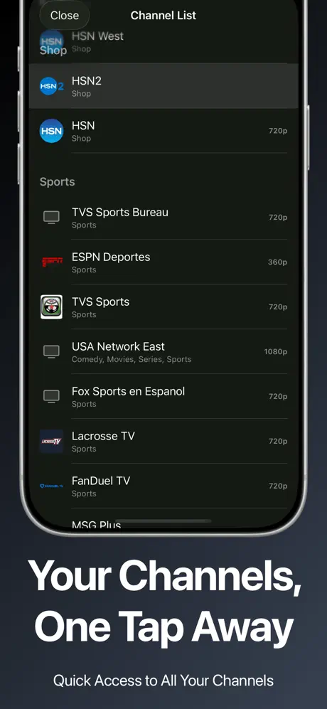Flux IPTV iPhone 截图 3