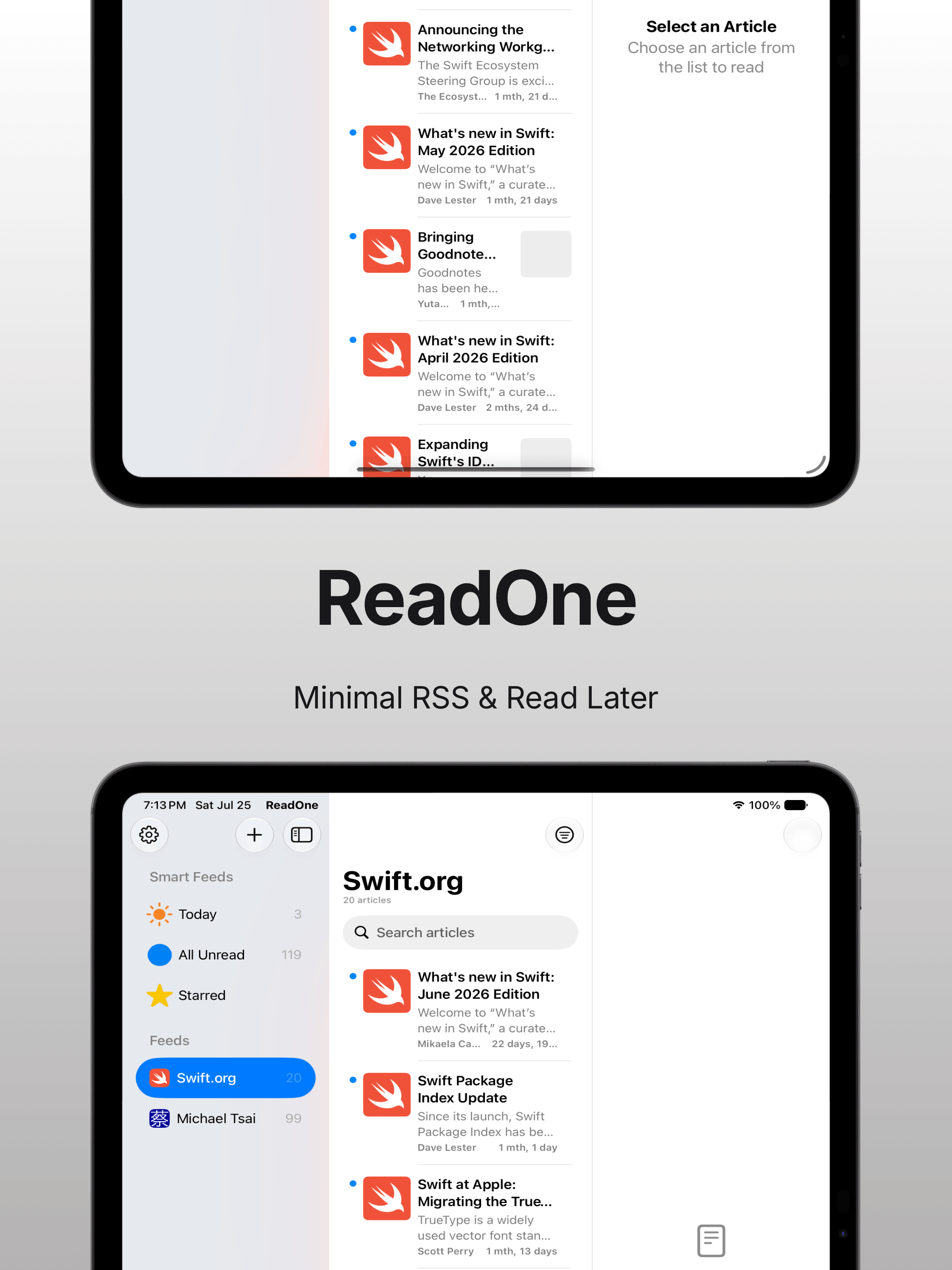 ReadOne iPad 截图 1