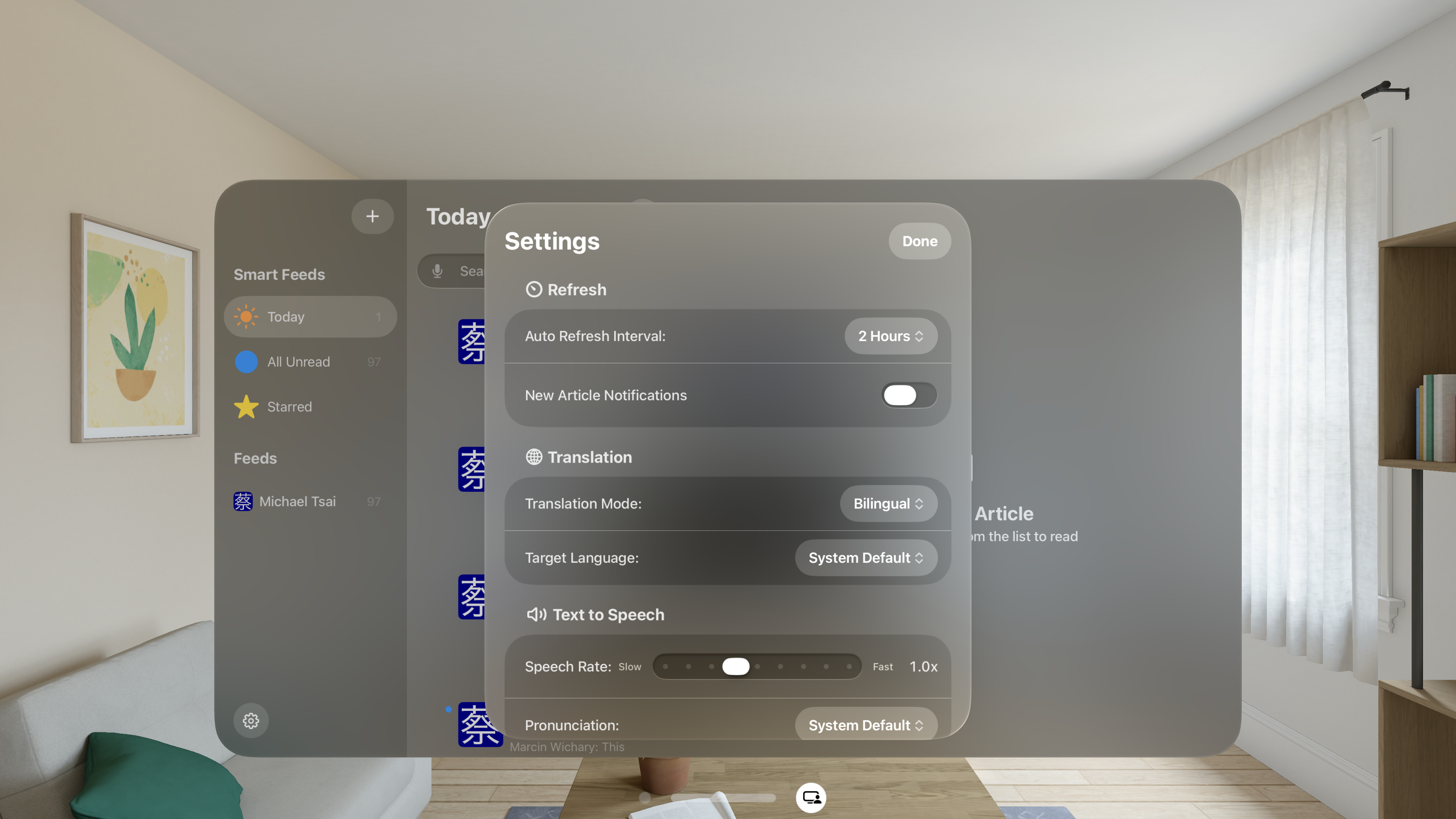 ReadOne Vision Pro 截图 3